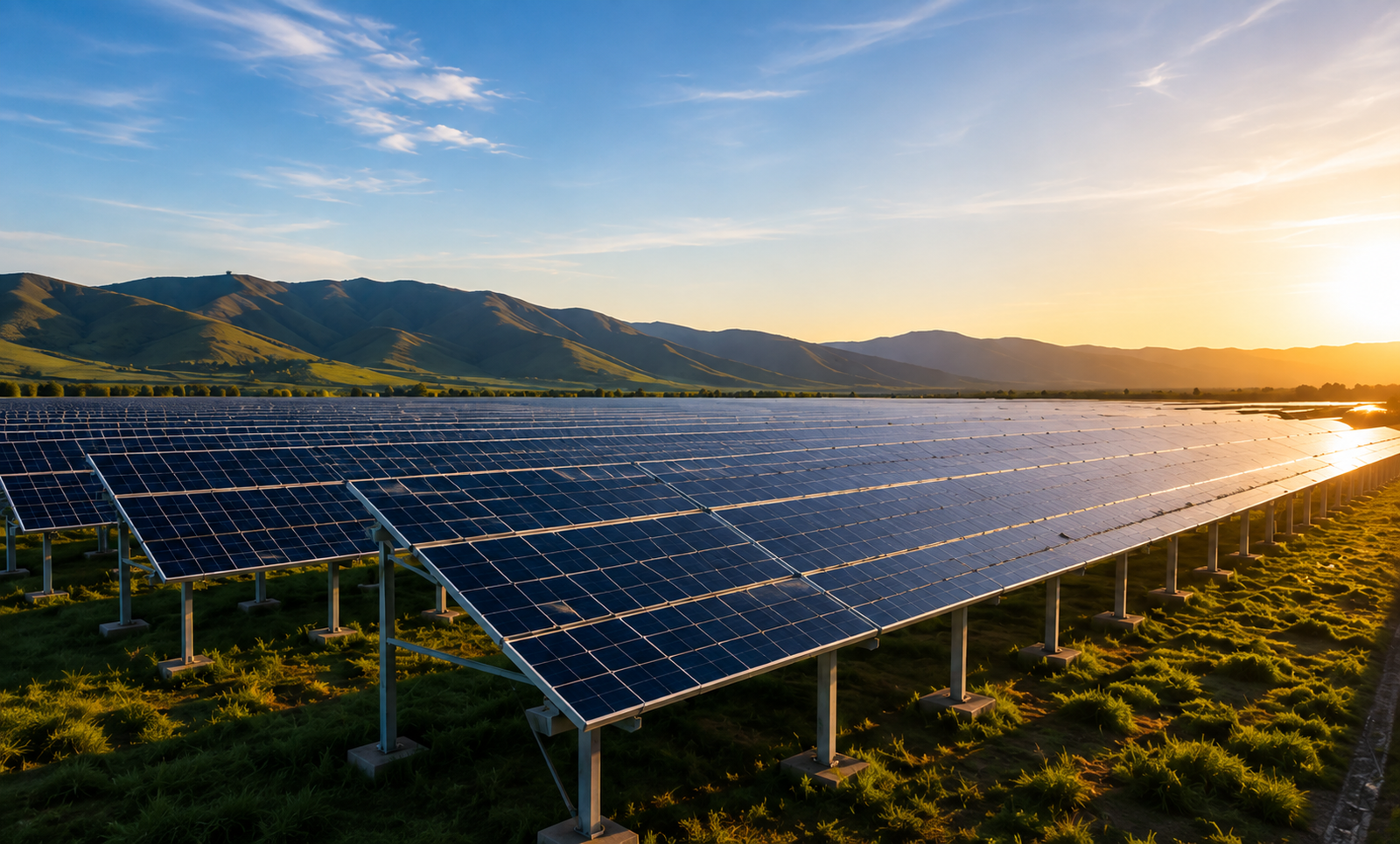 Solar Park Sunset